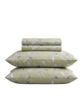 Green with Leafy Pattern