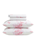 White with Pink Butterfly Pattern